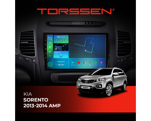 Штатная магнитола Torssen Kia Sorento 2013-2014 amp F9464 4G Carplay DSP