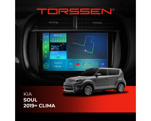 Штатна магнітола Torssen 2K DTS Kia Soul 2019+ clima F9432 4G Carplay DSP