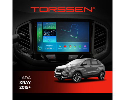 Штатна магнітола Torssen 2K DTS Lada XRAY 15+ F9432 4G Carplay DSP