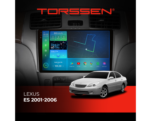 Штатна магнітола Torssen  2K DTS Lexus ES 01-06 F9432 4G Carplay DSP