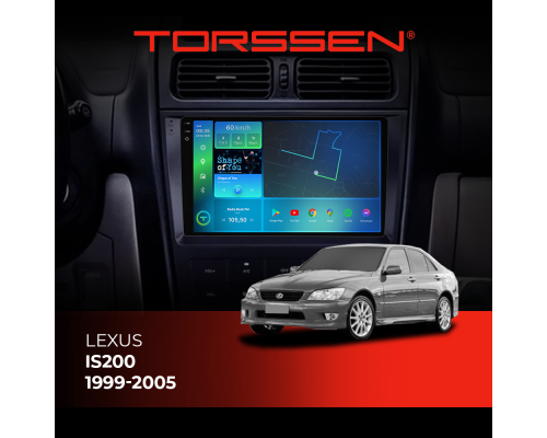 Штатна магнітола  2K Torssen Lexus IS200 1999-2005 F9432 4G Carplay DSP