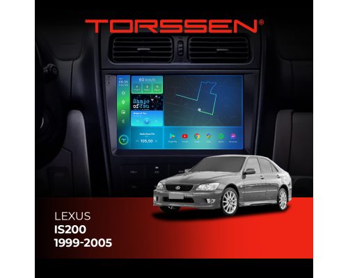 Штатна магнітола 2K Torssen Lexus IS200 1999-2005 FL9 4+64Gb 4G Carplay DSP