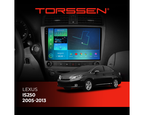 Штатна магнітола Torssen 2K DTS Lexus IS250 05-13 F10432 4G Carplay DSP