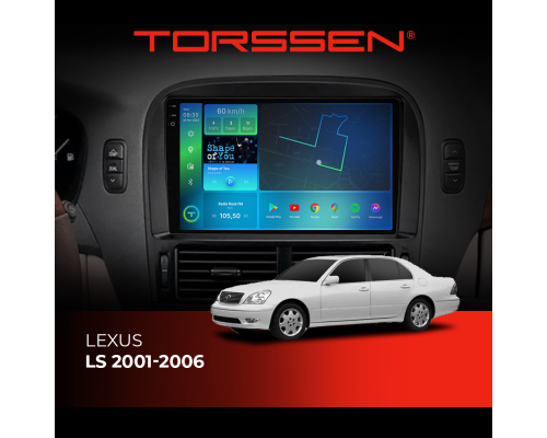 Штатная магнитола Torssen 2K Lexus LS 01-06 F9464 4G Carplay DSP