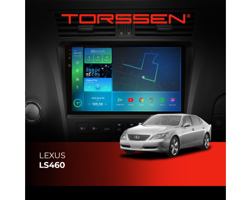 Штатна магнітола Torssen 2K Lexus LS460 F10432 4G Carplay DSP