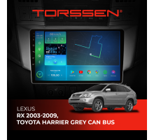 Штатная магнитола Torssen Lexus RX 03-09,Toyota Harrier Grey CAN BUS F10464 4G Carplay DSP