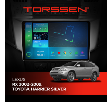 Штатна магнітола Torssen 2K DTS Lexus RX 03-09, Toyota Harrier Silver F9432 4G Carplay DSP