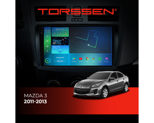 Штатная магнитола Torssen 2K Mazda 3 11-13 F9464 4G Carplay DSP