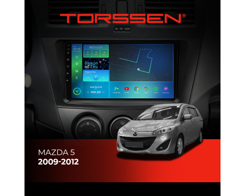 Штатная магнитола Torssen Mazda 5 09-12 F96128 4G Carplay