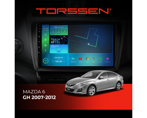 Штатная магнитола Torssen Mazda 6GH 2007-2012 F96128 4G Carplay