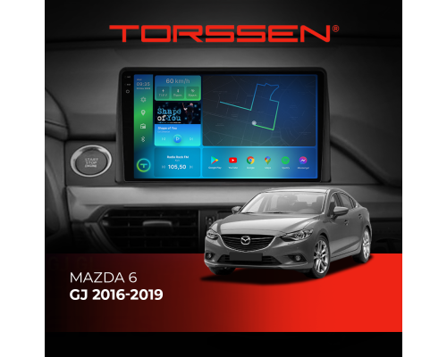 Штатна магнітола Torssen 2K DTS Mazda 6 GJ 16-19 F9432 4G Carplay DSP