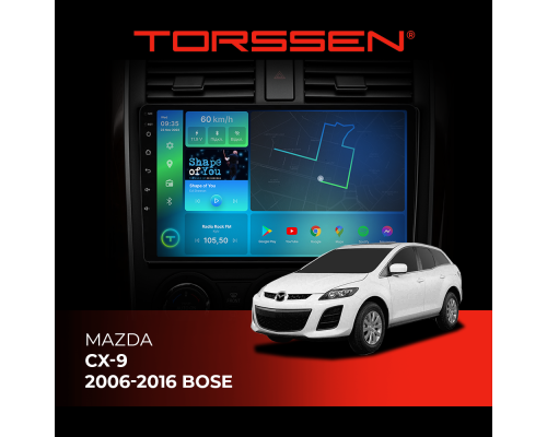 Штатная магнитола Torssen Mazda CX-9 06-16 Bose F9464 4G Carplay DSP