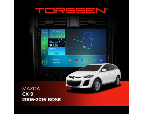 Штатна магнітола Torssen  2K DTS Mazda CX-9 06-16 Bose F9432 4G Carplay DSP