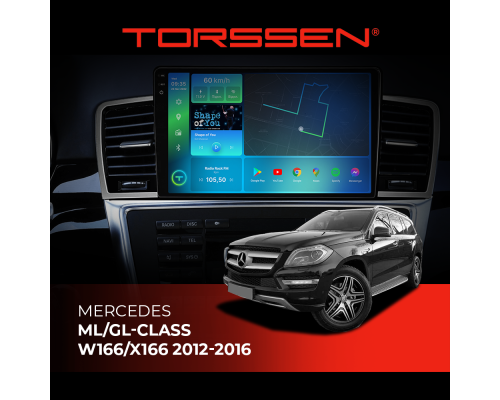 Штатна магнітола Torssen 2K DTS Mercedes ML/GL-class W166/X166 12-16 F9432 4G Carplay DSP