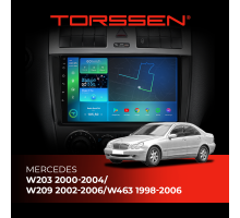 Штатная магнитола Torssen Mercedes W203 00-04/W209 02-06/W463 98-06 F9464 4G Carplay DSP