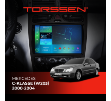 Штатна магнітола Torssen 2K DTS Mercedes C-klasse (W203) 2000-2004 F9432 4G Carplay DSP