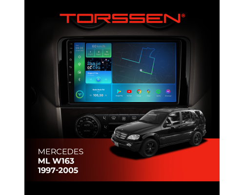 Штатна магнітола Torssen Mercedes ML W163 1997-2005  F9464 4G Carplay DSP Carplay