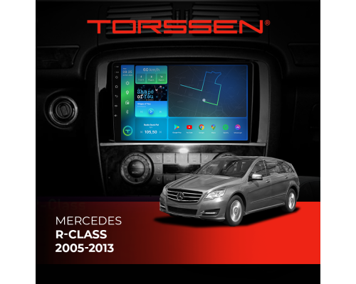 Штатная магнитола Torssen Mercedes R-class 05-13 F9464 4G Carplay DSP