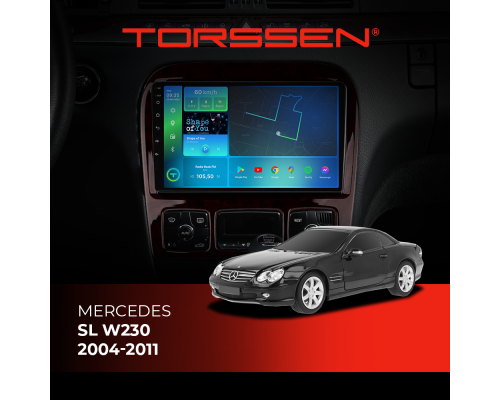 Штатная магнитола Torssen Mercedes SL W230 04-11 F9464 4G Carplay DSP