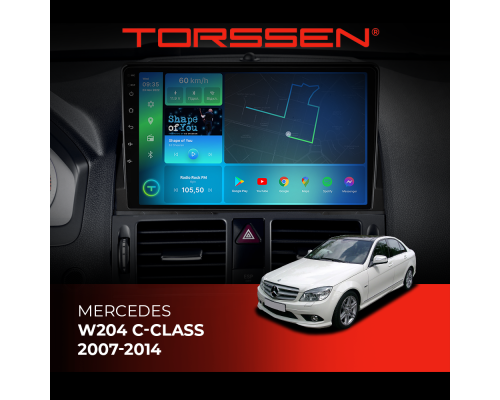 Штатная магнитола Torssen Mercedes W204 C-class 07-14 F9464 4G Carplay DSP