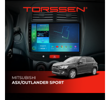 Штатна магнітола Torssen Mitsubishi ASX / Outlander sport F10332 4G Carplay