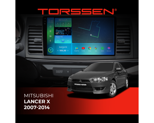 Штатная магнитола Torssen 2K DTS Mitsubishi Lancer X 2007-2014 F10432 4G Carplay DSP