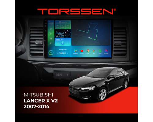 Штатна магнітола Torssen Mitsubishi Lancer X V2 2007-2014 F9464 4G