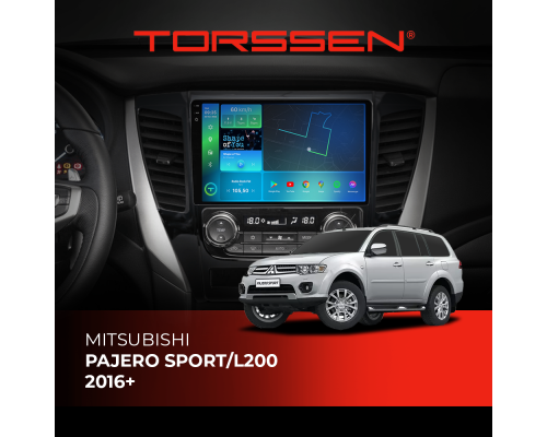 Штатная магнитола Torssen 2K Mitsubishi Pajero Sport/L200 2016+ F9432 4G Carplay DSP