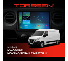 Штатная магнитола Torssen NISSAN NV400/OPEL MOVANO/RENAULT MASTER III F10464 4G Carplay DSP