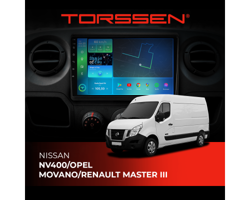 Штатная магнитола Torssen NISSAN NV400/OPEL MOVANO/RENAULT MASTER III F10464 4G Carplay DSP