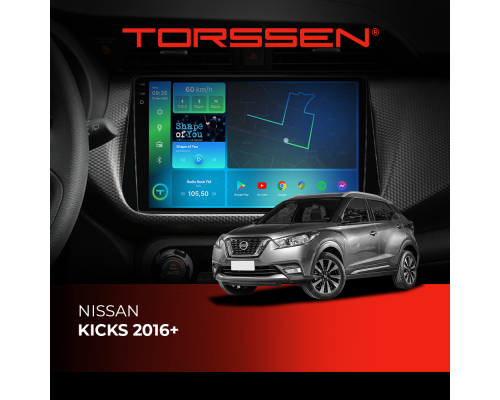 Штатна магнітола Torssen 2K Nissan Kicks 2016+ F10432 4G Carplay DSP