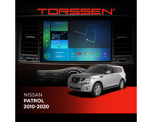 Штатная магнитола Torssen Nissan Patrol 10-20 NF10 Carplay