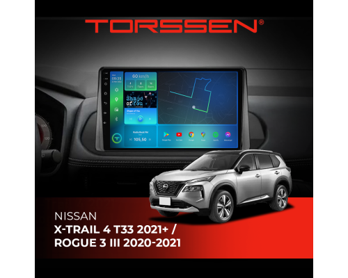 Штатна магнітола Torssen Nissan X-Trail 4 T33 2021+ / Rogue 3 III (2020-2021) F10332 4G Carplay DSP