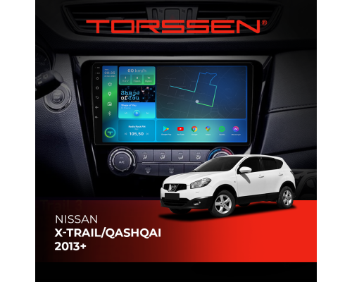 Штатна магнітола Torssen Nissan Xtrail / Qashqai 2013+ F10332 4G Carplay