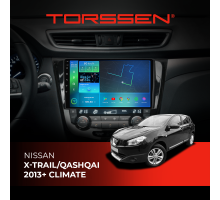 Штатна магнітола Torssen Nissan Xtrail / Qashqai 2013+ climate F10332 4G Carplay