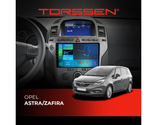 Штатная магнитола Torssen Opel Astra/Zafira F96128 4G Carplay DSP