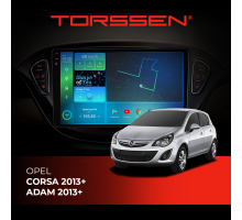 Штатна магнітола Torssen 2K DTS Opel Corsa 13+/Adam 13+ F9432 4G Carplay DSP