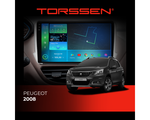 Штатна магнітола Torssen 2K Peugeot 2008 F10432 4G Carplay DSP