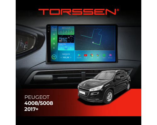 Штатная магнитола Torssen 2K Peugeot 4008/5008 2017+ F9464 4G Carplay DSP