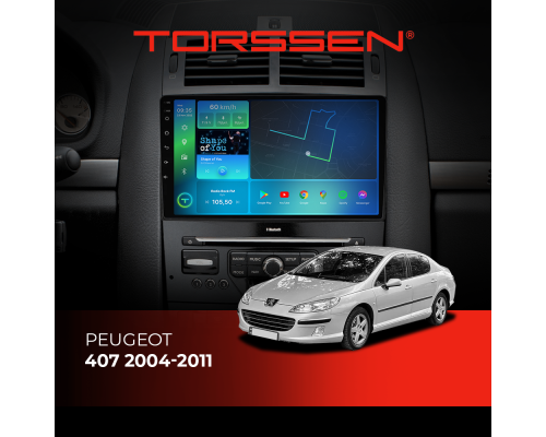 Штатна магнітола Torssen Peugeot 407 04-11 F9464 4G Carplay DSP