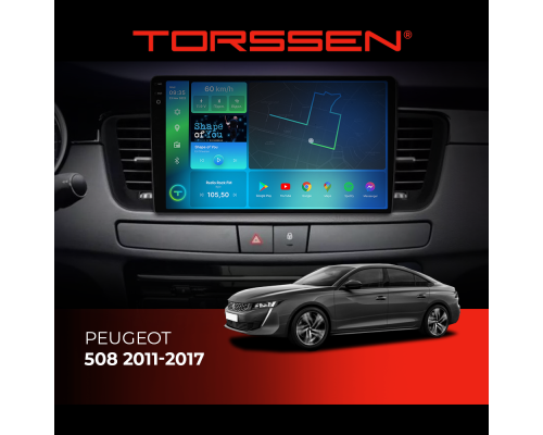 Штатная магнитола Torssen 2K Peugeot 508 11-17 F9464 4G Carplay DSP