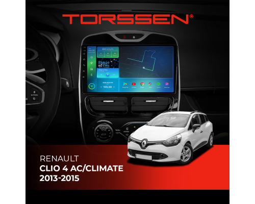 Штатная магнитола Torssen Renault Clio 4 AC/Climate 13-15 F9464 4G Carplay DSP