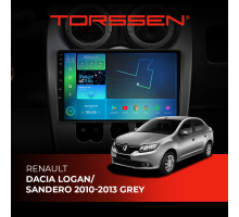 Штатна магнітола Torssen Renault Dacia Logan/Sandero 10-13 grey F9332 4G Carplay DSP