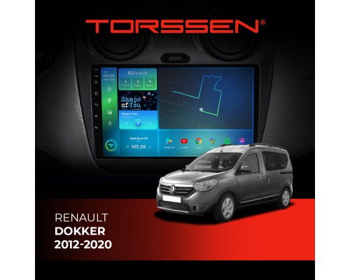 Штатна магнітола Torssen Renault Dokker 2012-2020 F9464 4G Carplay DSP