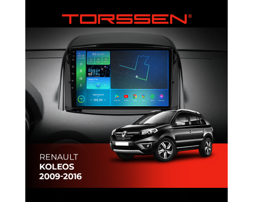 Штатная магнитола Torssen Renault Koleos 09-16 F9464 4G Carplay DSP