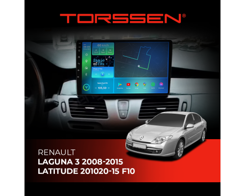 Штатная магнитола Torssen Renault Laguna 3 08-15 Latitude 10-15 F106128 4G Carplay DSP