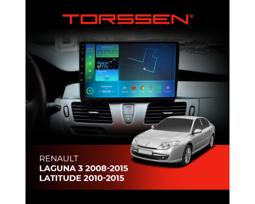 Штатна магнітола Torssen Renault Laguna 3 08-15 Latitude 10-15 F10432 4G Carplay DSP