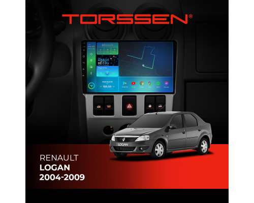 Штатна магнітола Torssen Renault Logan 2004-2009 F9332 4G Carplay DSP