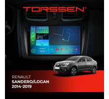 Штатна магнітола Torssen 2K DTS Renault Sandero/Logan 14-19 F9432 4G Carplay DSP