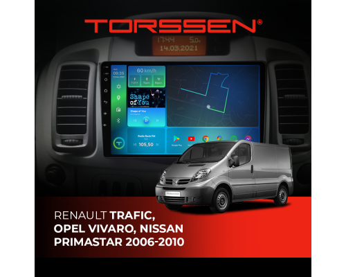 Штатна магнітола 2K Torssen Renault Trafic, Opel Vivaro, Nissan Primastar 06-10 F10332 4G Carplay DSP